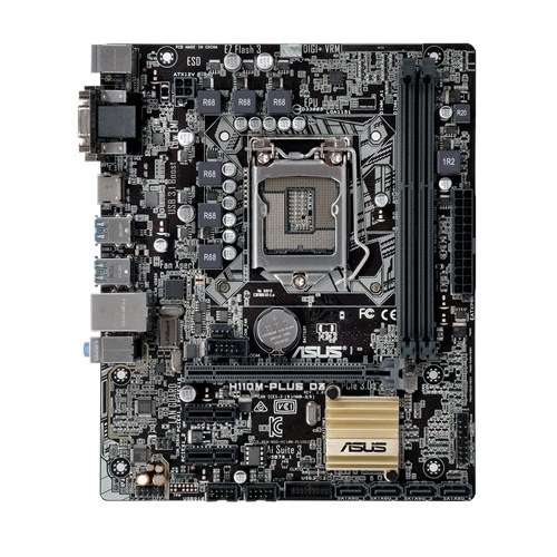 ASUS H110M-PLUS D3 Intel® H110 LGA 1151 (Socket H4) micro ATX