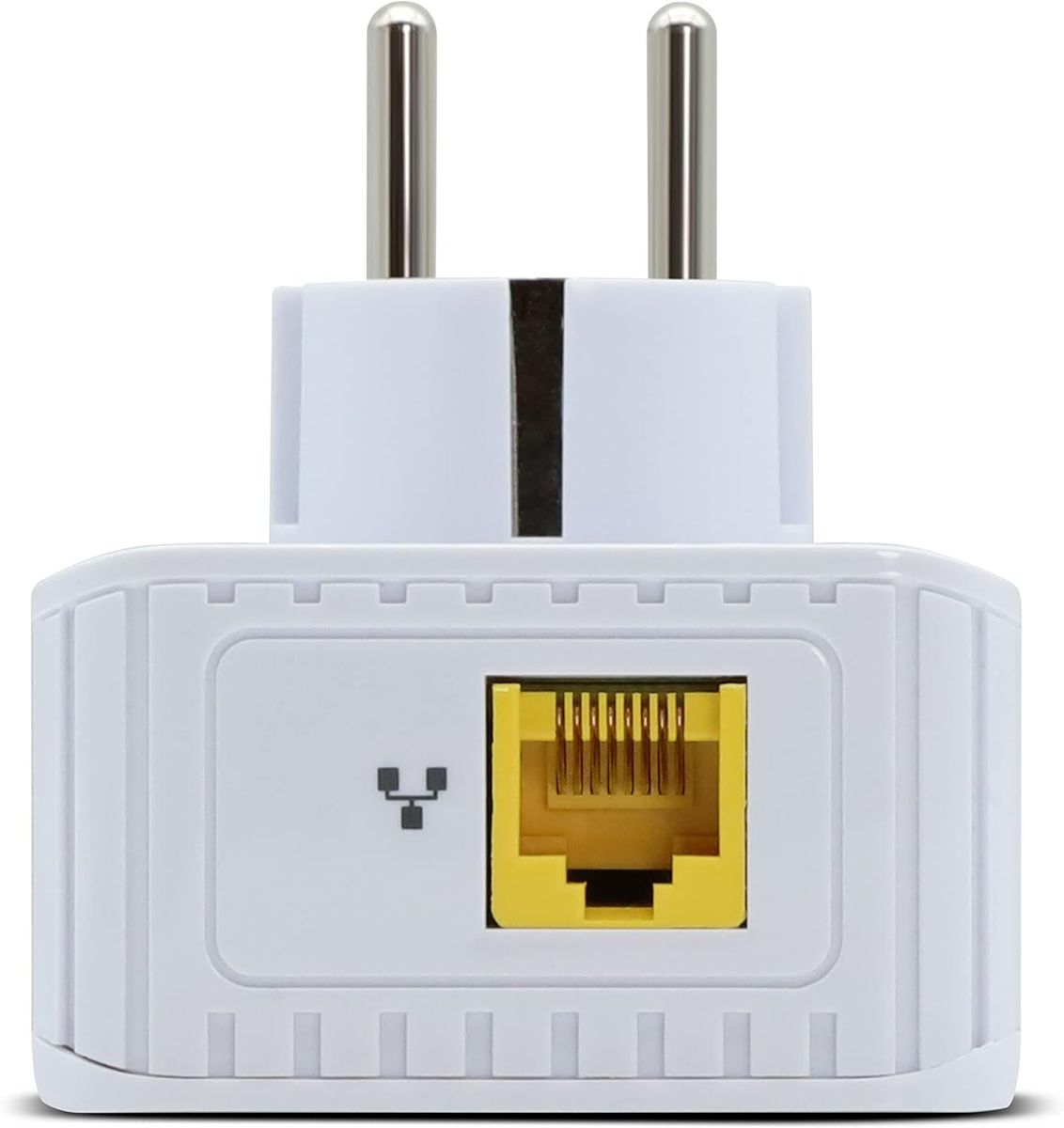 Metronic 495467 Netsocket Duo Powerline CPL-Steckdose, 600 Mbit/s, 1× Fast Ethernet 100 Mbit/s, Steckdose Typ E (FR)