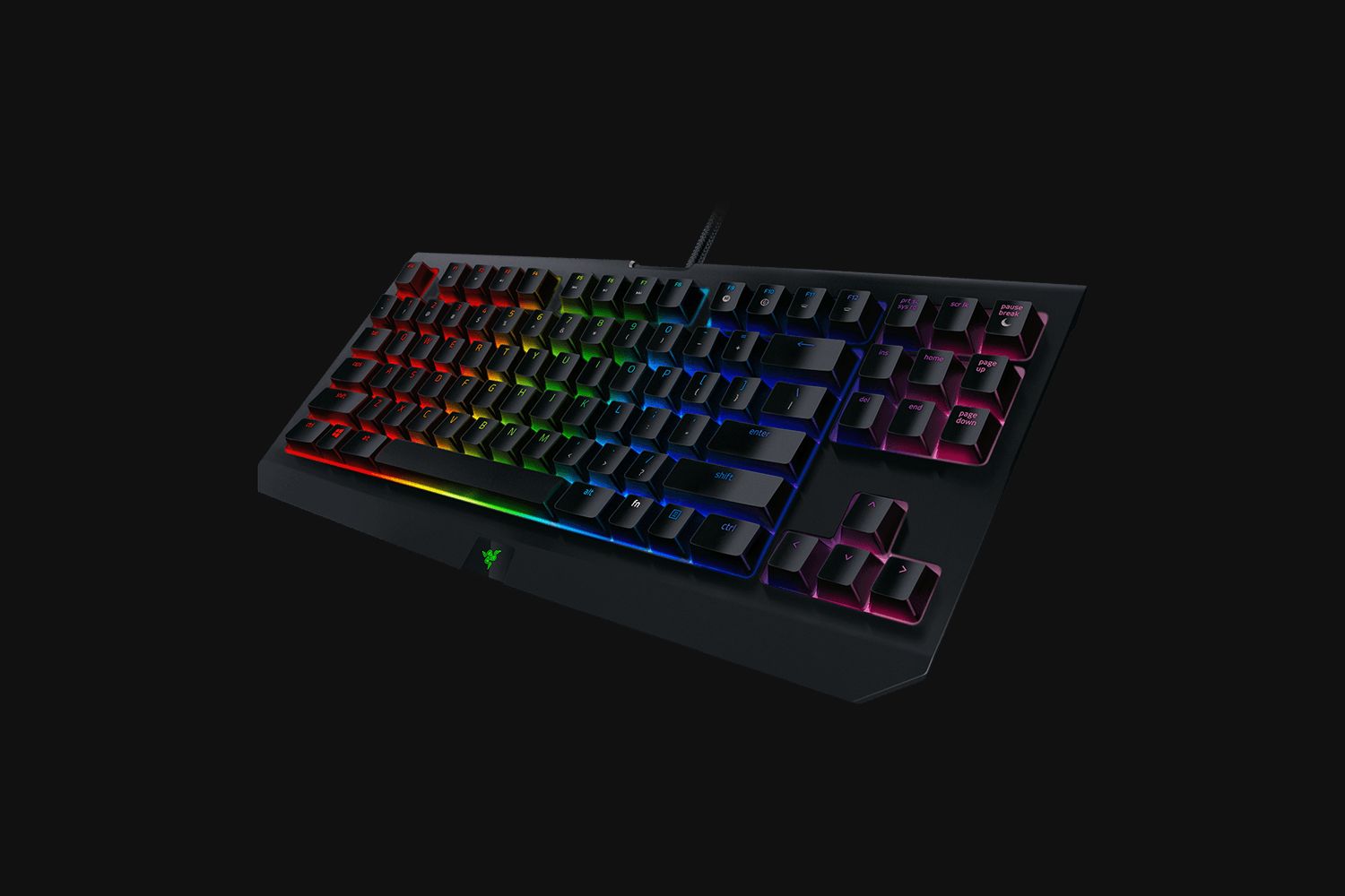 Razer BlackWidow TE Chroma V2 Gaming Keyboard Yellow Switches RGB PRT Layout QWERTY