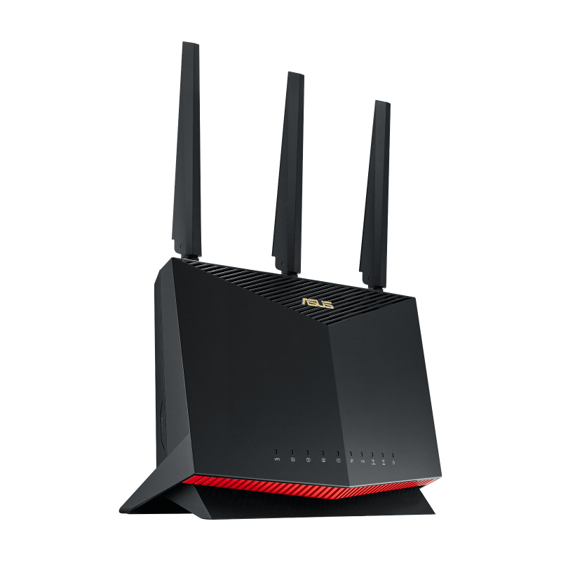 ASUS RT-AX86U Pro AX5700 AiMesh Dual Band WiFi 6 Gaming kombinierbarer Router (Tethering als 4G und 5G Router-Ersatz, PS5-kompatibel, Mobile Game Mode, AiProtection Pro, 2.5G Port, Gaming Port) 5.700 Mbit/s 1x WAN + 4x LAN + 2x USB 3.2