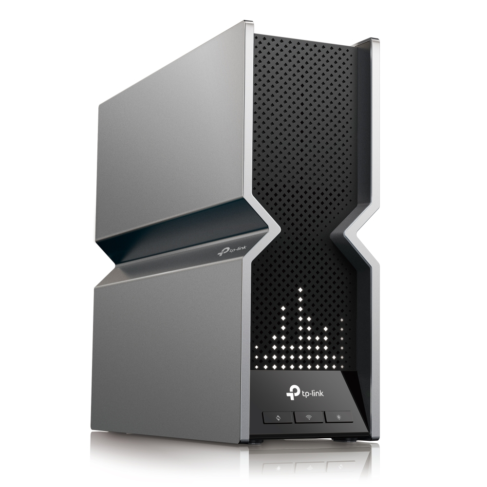 TP-Link Archer BE800 WLAN-Router, Wi‑Fi 7 (802.11be) Tri-Band 19000 Mbit/s, Multi-Gigabit Ethernet, RJ45 WAN, USB 3.2 Gen1, Schwarz Edelstahl, V1.0, EU