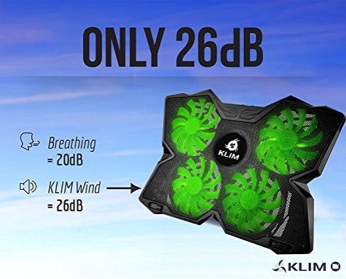 Klim Wind Gaming Cooling Cooler Pad for Laptop Green