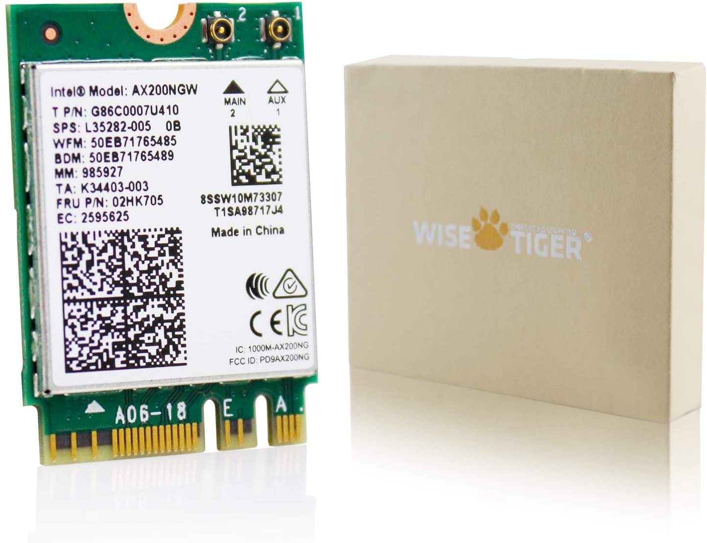 EDUP Authentic Intel AX200NGW Wireless Card, Wi-Fi 6 11AX WiFi Module 2x2 MU-MIMO Dual Band Wireless Card with Bluetooth 5.0 Internal WiFi Adapter