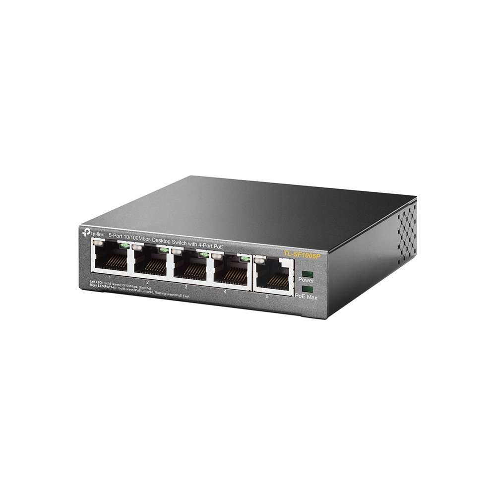 TP-Link TL-SF1005P Netzwerk-Switch Unmanaged Fast Ethernet (10/100) Power over Ethernet (PoE) Schwarz