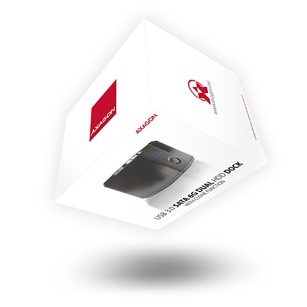 AXAGON ADSA-ST - USB3.0 - Dual SATA 6G Klonfunktion Festplatten Dockingstation AXAGON ADSA-ST - USB3.0 - Dual SATA 6G Klonfunktion Festplatten Dockingstation