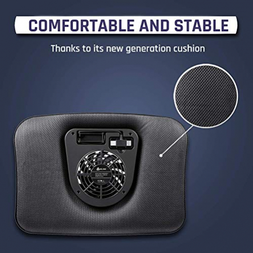 KLIM Comfort + Laptop-Kühler + Schütze Dich und Deinen Laptop vor Überhitzung + NEU 2020 + Hochwertiges leises Kühlkissen 10" - 15,6" + Stabil auf Deinem Schoß + leiser Ventilator