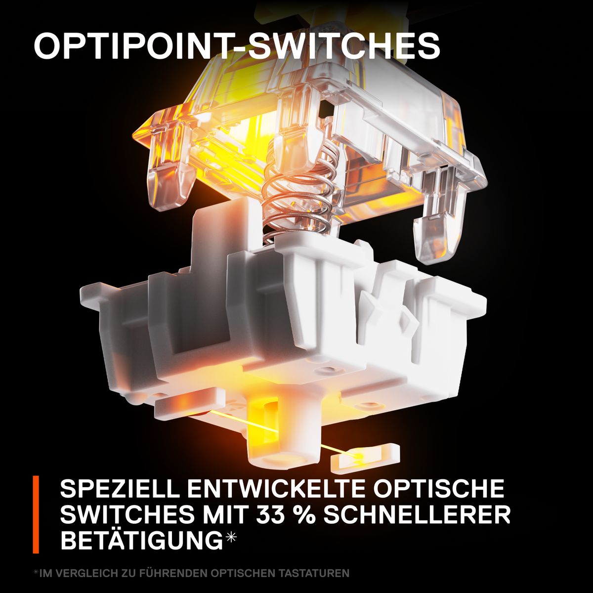 SteelSeries Apex 9 TKL - Mechanische Gaming-Tastatur - Optische Schalter - 2-Punkt Antrieb - Tenkeyless - (GBR Layout - QWERTY)