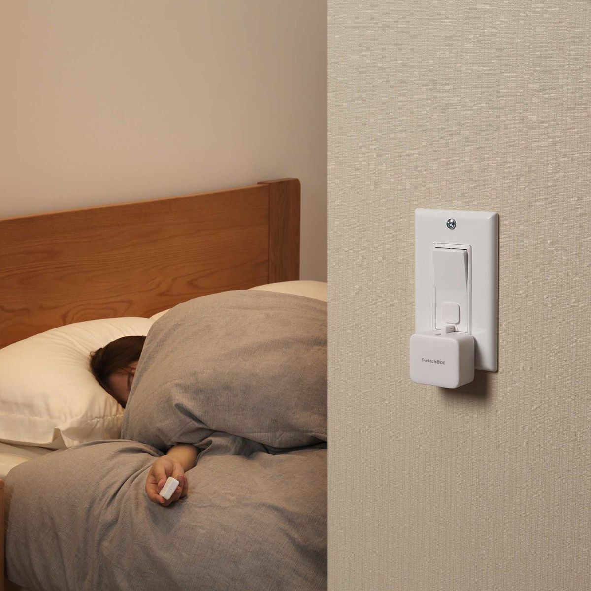 SwitchBot PN102356 Remote Intelligente Taste, Fernbedienung für SwitchBot Curtain/Bot/Color Bulb/LED Strip/Blind Tilt, Weiß