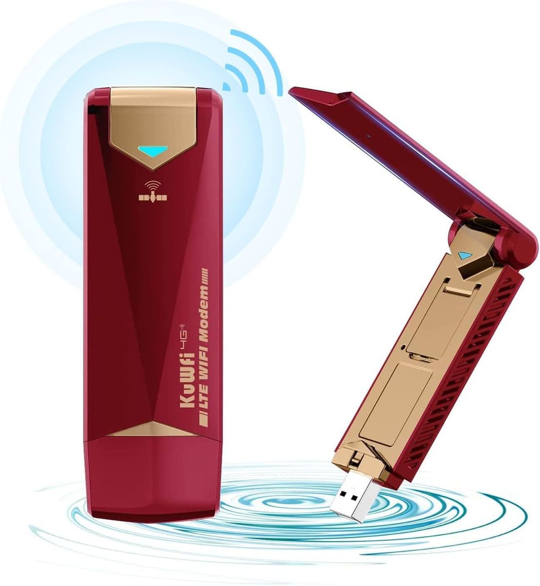 KuWFi 150 Mbps LTE Modem Dongle WiFi Stick Internet Stick mit Simkartensteckplatz 4G Hotspot Unterstützt Win2000/2003/xp/Vista/Win7/Win8/Win10/Linux-Systeme