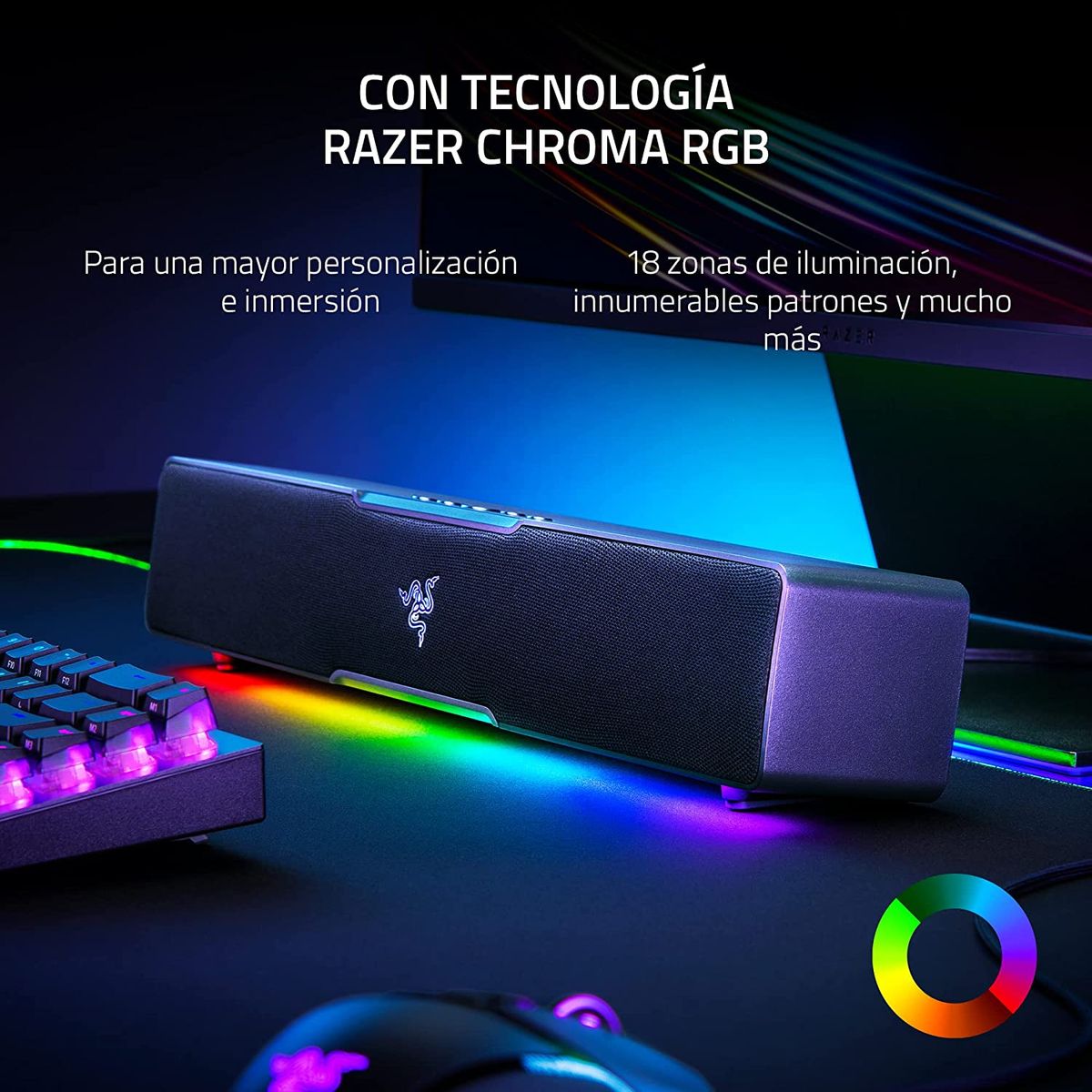 Razer Leviathan V2 X Gaming Soundbar 5.1 Surround-Sound BT USB-C Chroma RGB for PC Black
