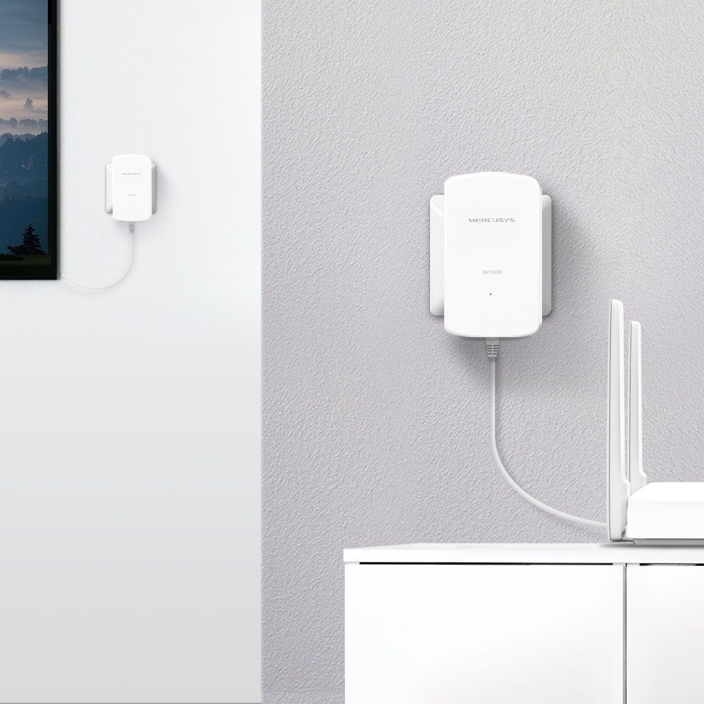 Mercusys MP500 KIT AV1000 Gigabit PowerLine WLAN Netzwerkadapter 1000 Mbit/s LAN White v1.0