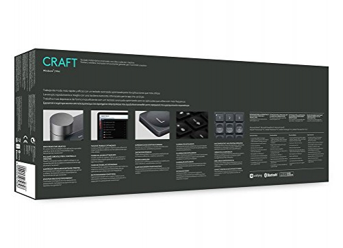 logitech Craft Tastatur RF wireless Bluetooth schwarz Grau UK-Layout