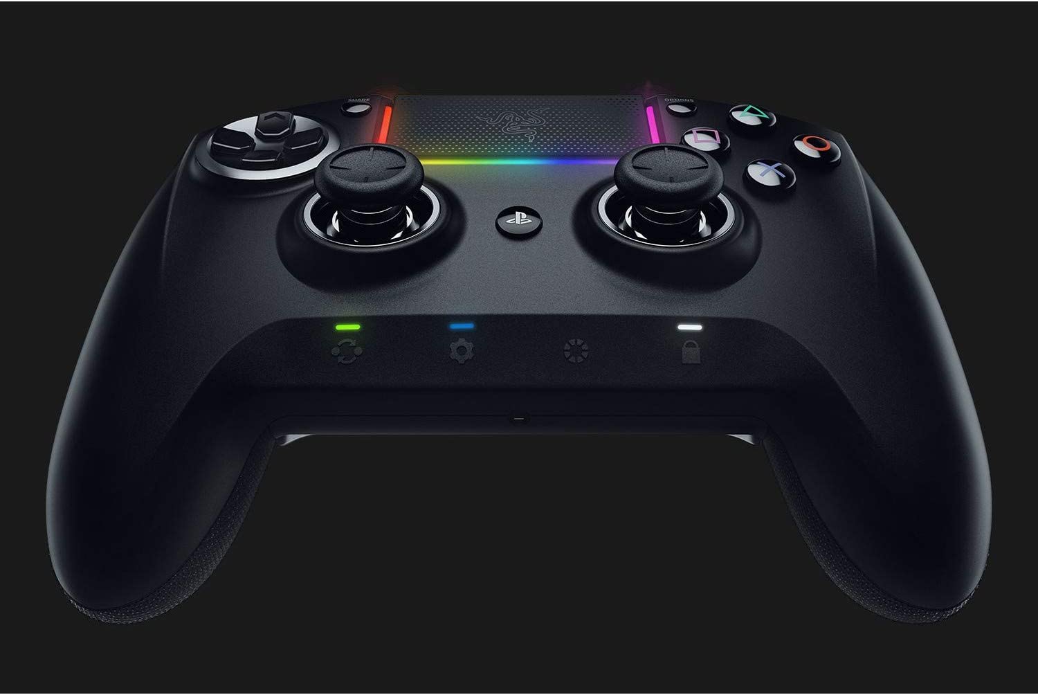 Razer Raiju Ultimate Gaming Controller Gamepad Wireless BT + USB Chroma RGB for PS4 PC Black