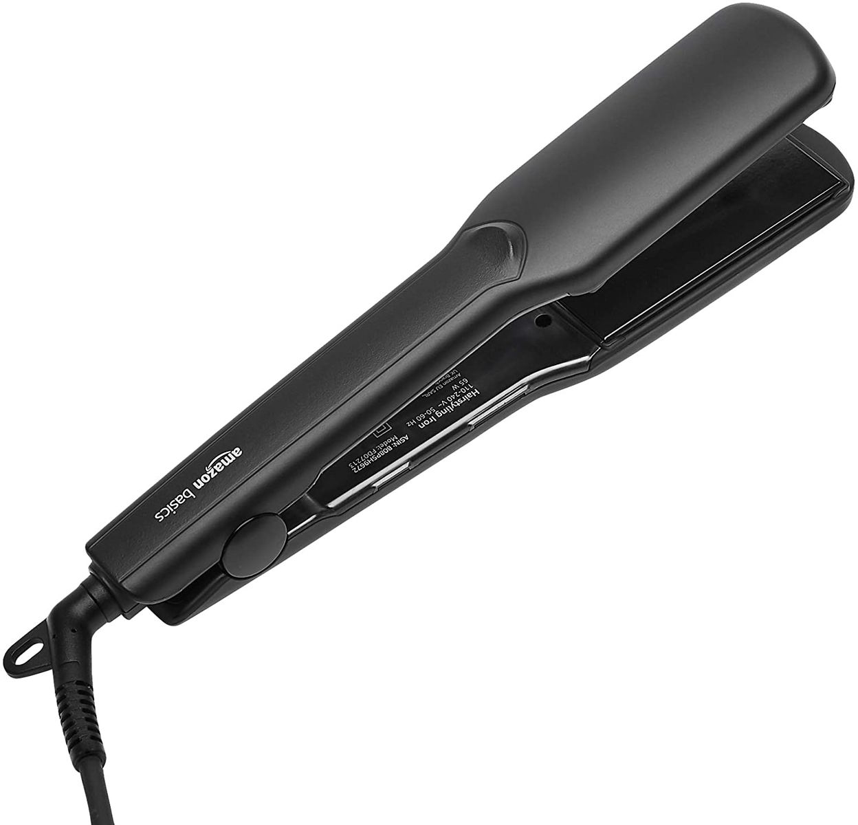 Amazon Basics Digital PTC Tourmaline Ceramic Hair Styling Iron with Auto Power Off Function, 3.2cm, Black