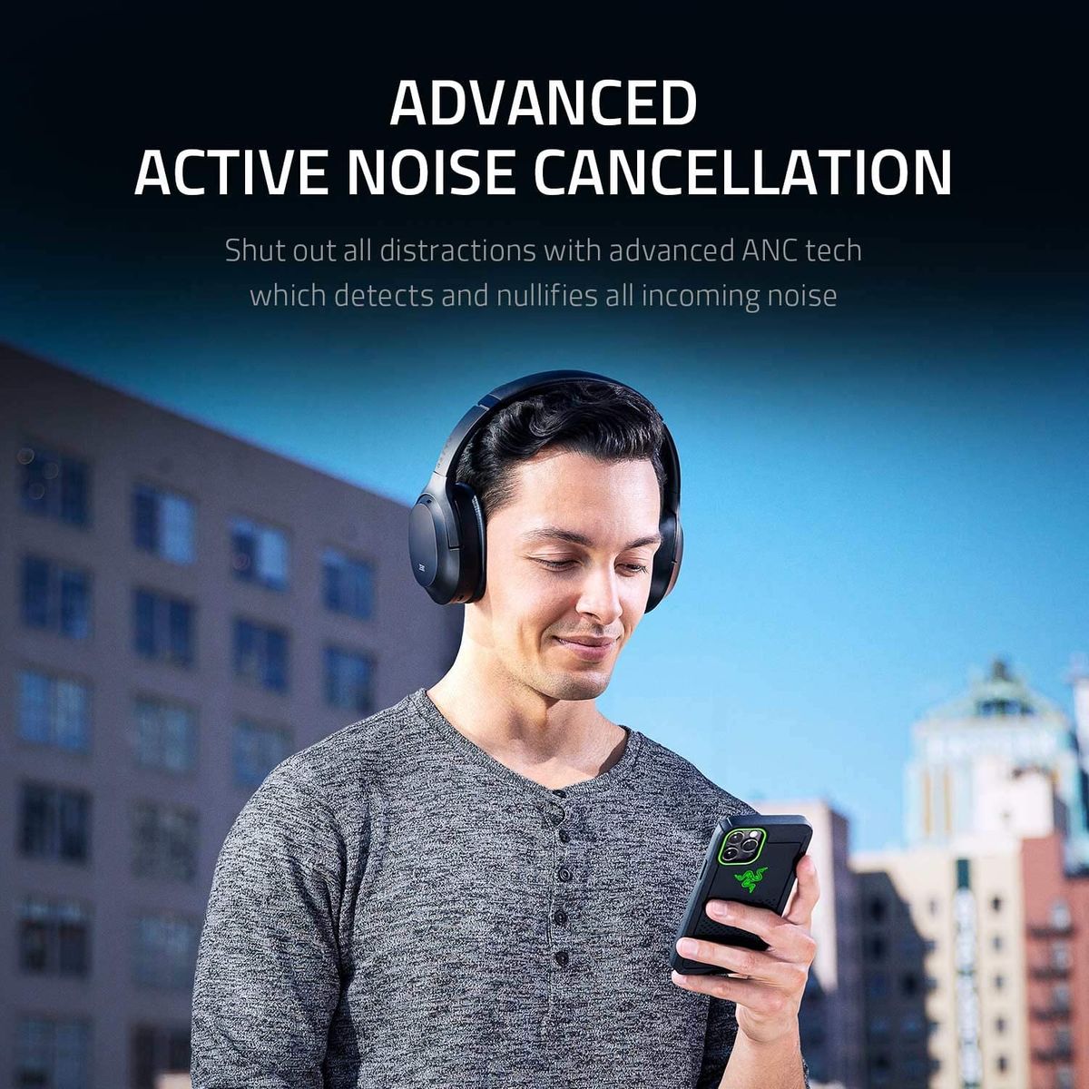 RAZER Opus Active Noise Canceling ANC Wireless Headphones: THX Audio Tuning
