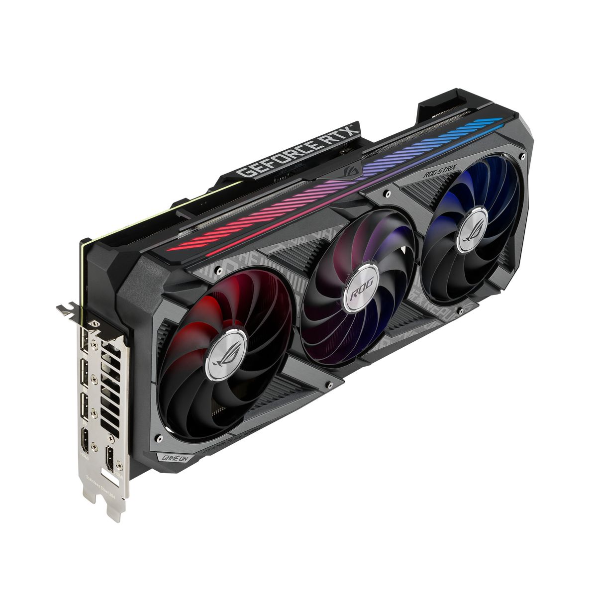 ASUS ROG Strix RTX 3070 Ti O8G Gaming Grafikkarte, NVIDIA GeForce RTX 3070 Ti 8 GB GDDR6X, PCIe 4.0, 3xDP 1.4a, 2xHDMI 2.1, 3x 8-pin, 2,9 Slots, 318,5 mm
