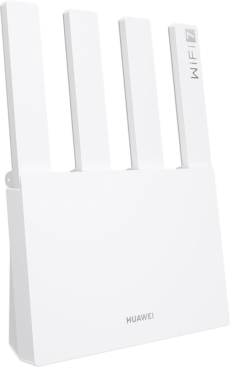 HUAWEI WUKUN-BE32 WiFi BE3 Dualband Wi‑Fi 7 Router, 3,6 Gbit/s, 2,5G WAN/LAN, EasySetting, WLAN-Heatmap, Jugendschutz, HomeSec, Weiß, EU