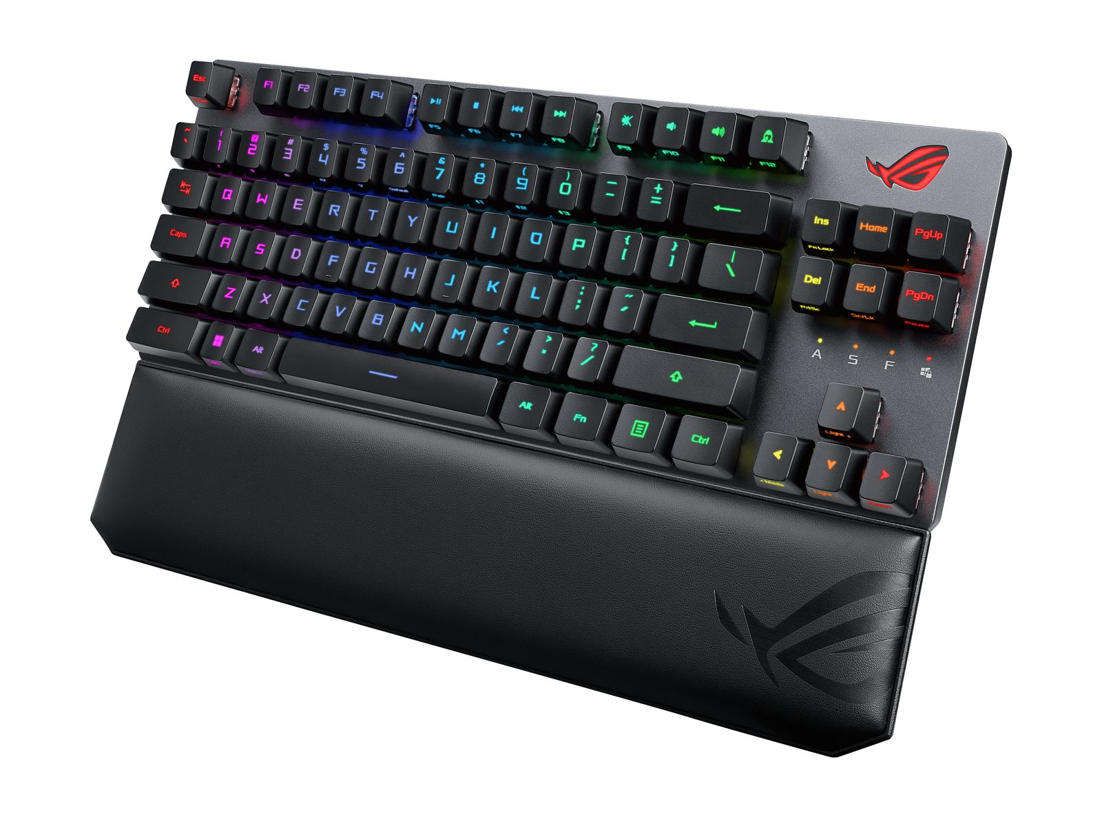 ASUS ROG Strix Scope RX TKL Wireless Deluxe Gaming Tastatur TKL 80% Kabellos 2,4 GHz + Bluetooth 5.2 + RF USB RGB AZERTY FRA Layout Schwarz Akku