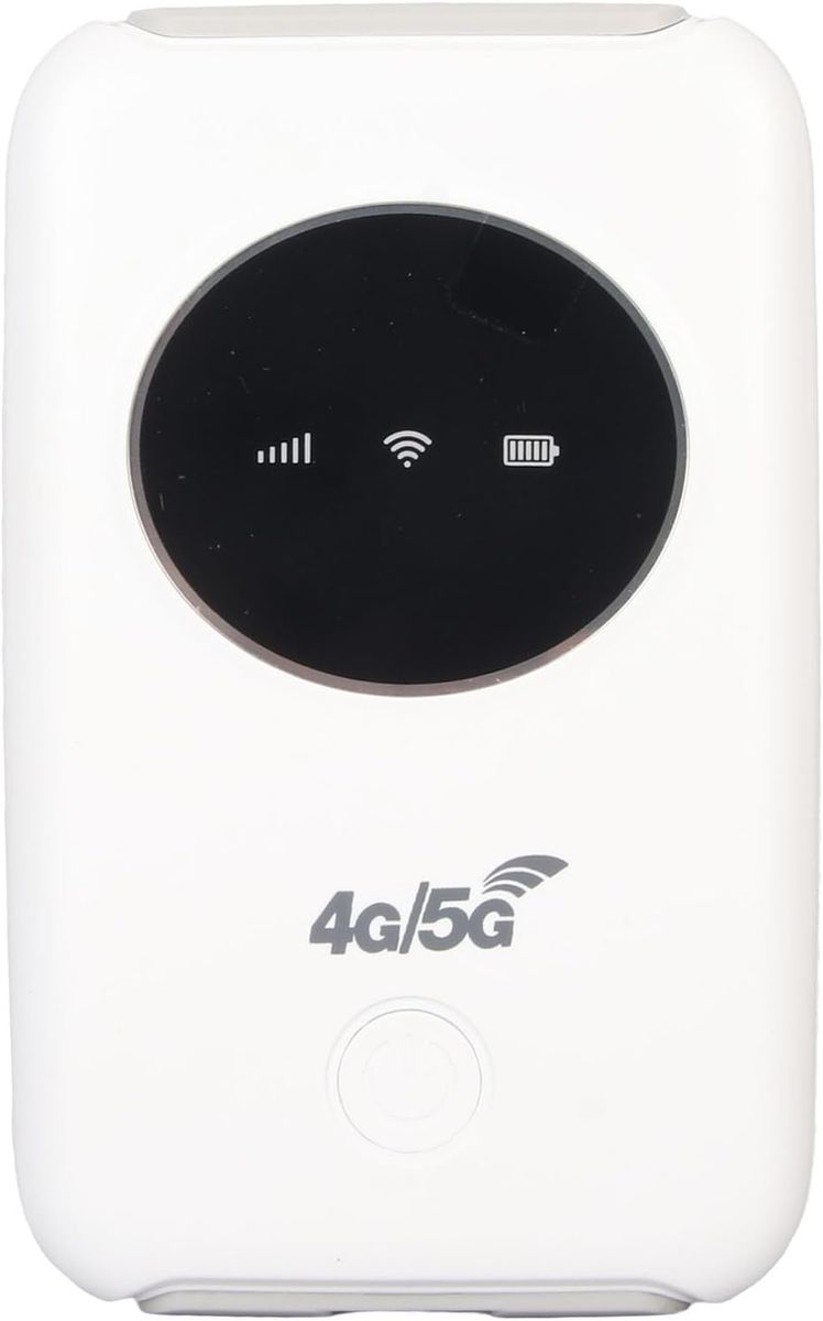 Dpofirs Tragbarer WLAN Router für Reisen, 300 Mbit/s 4G Entsperrtes LTE USB WLAN Modem mit SIM Kartensteckplatz, Integrierter 3200 mAh Akku, Unterstützt Netzwerkband: B1/2/3/5/7/8/20/40