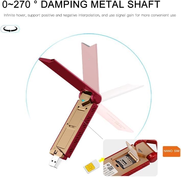 KuWFi 150 Mbps LTE Modem Dongle WiFi Stick Internet Stick mit Simkartensteckplatz 4G Hotspot Unterstützt Win2000/2003/xp/Vista/Win7/Win8/Win10/Linux-Systeme