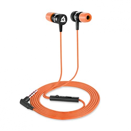 KLIM Fusion 3.5mm Wired In-Ear Köpfhörer orange/schwarz