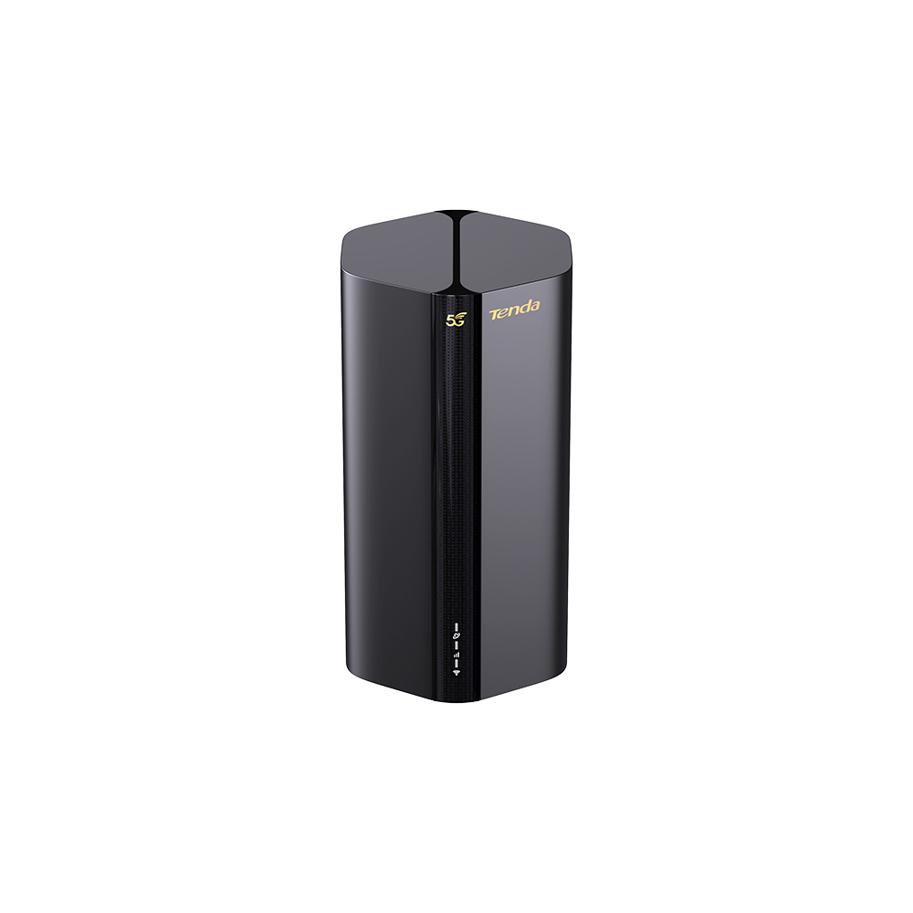 Tenda 5G03 5G NR LTE WLAN Router für Nano-SIM-Karte (AX1800 CAT19 2,4GHz: 574Mbit/s+5GHz: 1201Mbit/s, 4,67Gbps im Download) 2-Gigabit-Port, Plug & Play, Wi-Fi 6 Technologie, MU-MIMO, WPA3, Schwarz 5G|Wi-Fi 6|AX1800 CAT19/R15