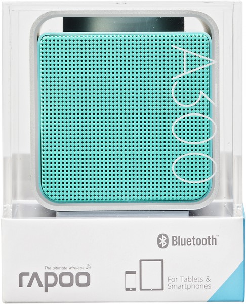 rapoo A300 Mono 3W NFC Mobile Bluetooth Mini Lautsprecher silber/grün
