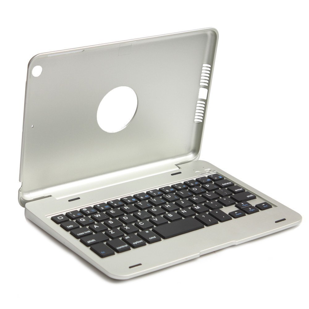 EOSO Ultra Slim Portable Wireless Bluetooth Clamshell Keyboard Folio Case for 7.9 inch Apple iPad mini 3 2014 Version (USA Layout - QWERTY)