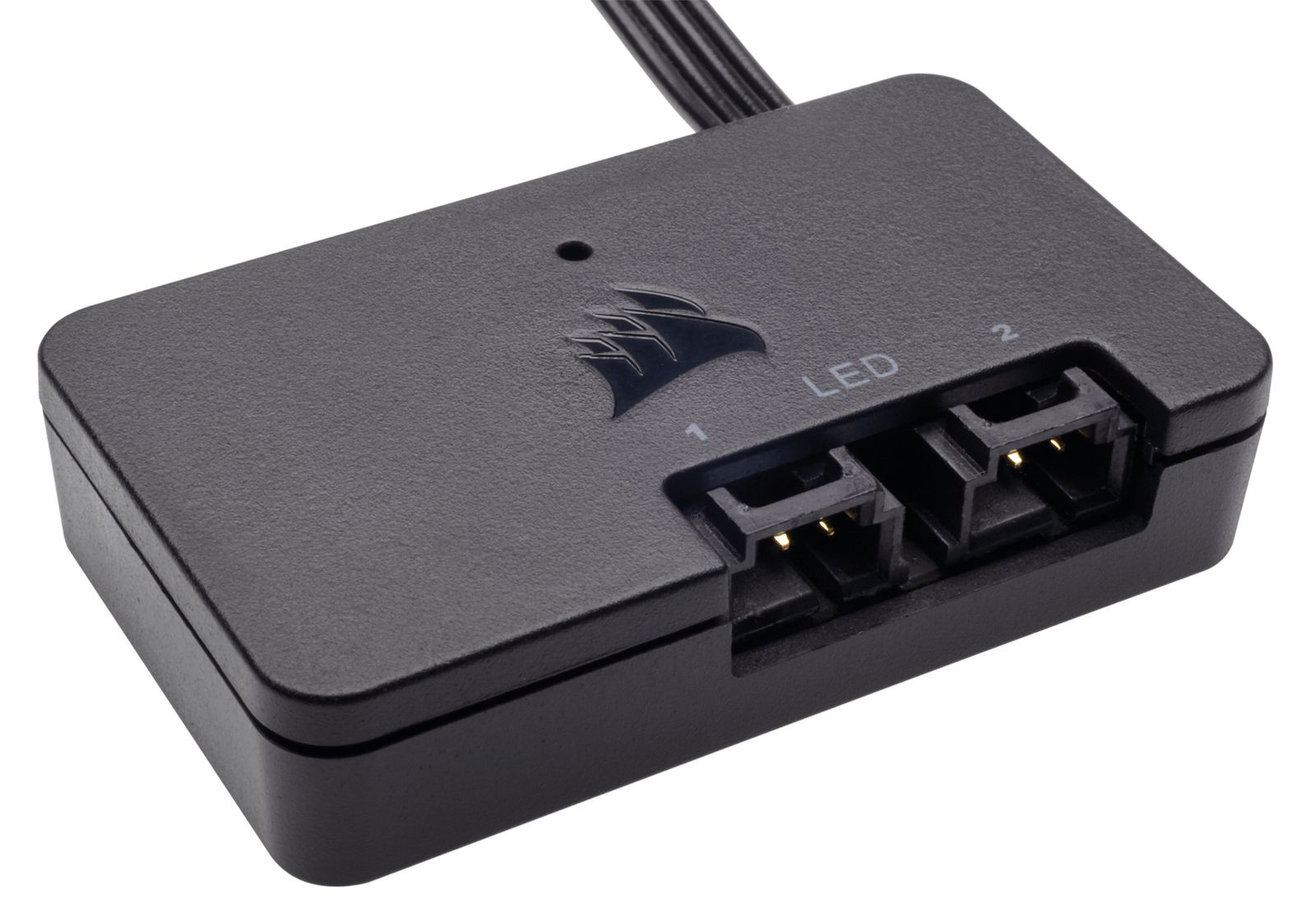 Corsair LL120 RGB 120 mm Gehäuselüfter, PWM, Hydrauliklager, 600-1500 RPM, 24,8 dB, RGB-Beleuchtung, schwarz/weiß