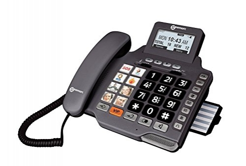 Geemarc Photophone155 Corded telephone with answering machine Anthracite - Plug-Type C (EU)