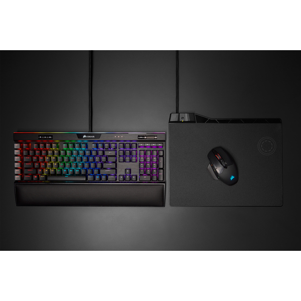 Corsair DARK CORE RGB SE Maus Gaming rechts RF Wireless + Bluetooth + USB Type-A Optisch 18000 DPI Corsair DARK CORE RGB SE Maus Gaming rechts RF Wireless + Bluetooth + USB Type-A Optisch 18000 DPI