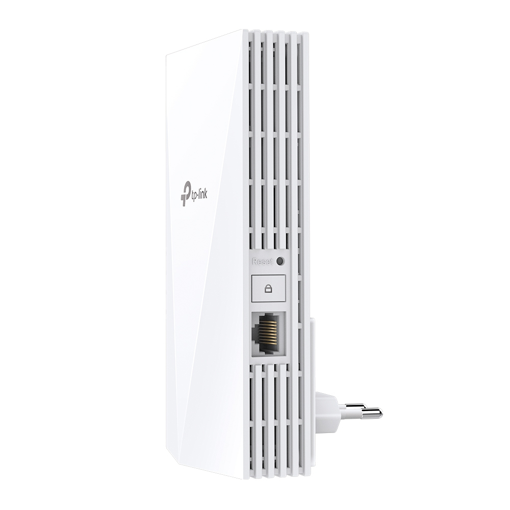 TP-Link RE3000X (DE) V1.0 AX3000 Mesh WiFi 6 Extender, Dual-Band 2402 Mbit/s, HE160, Gigabit Ethernet, interne Antennen, Weiß, EU