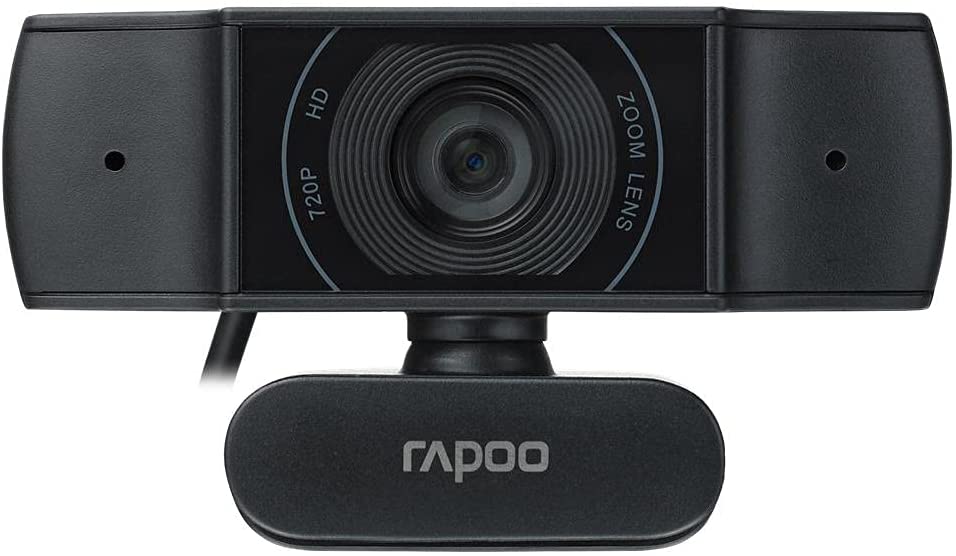 Rapoo XW170 HD Webcam 720P 80 Field of View Auto Focus Noise Cancelling USB Port
