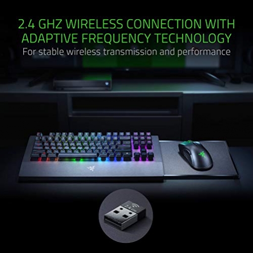 Razer Turret Gaming Lapboard & Mouse Wireless RF Deskset Green Switches for Xbox One Black UK-Layout