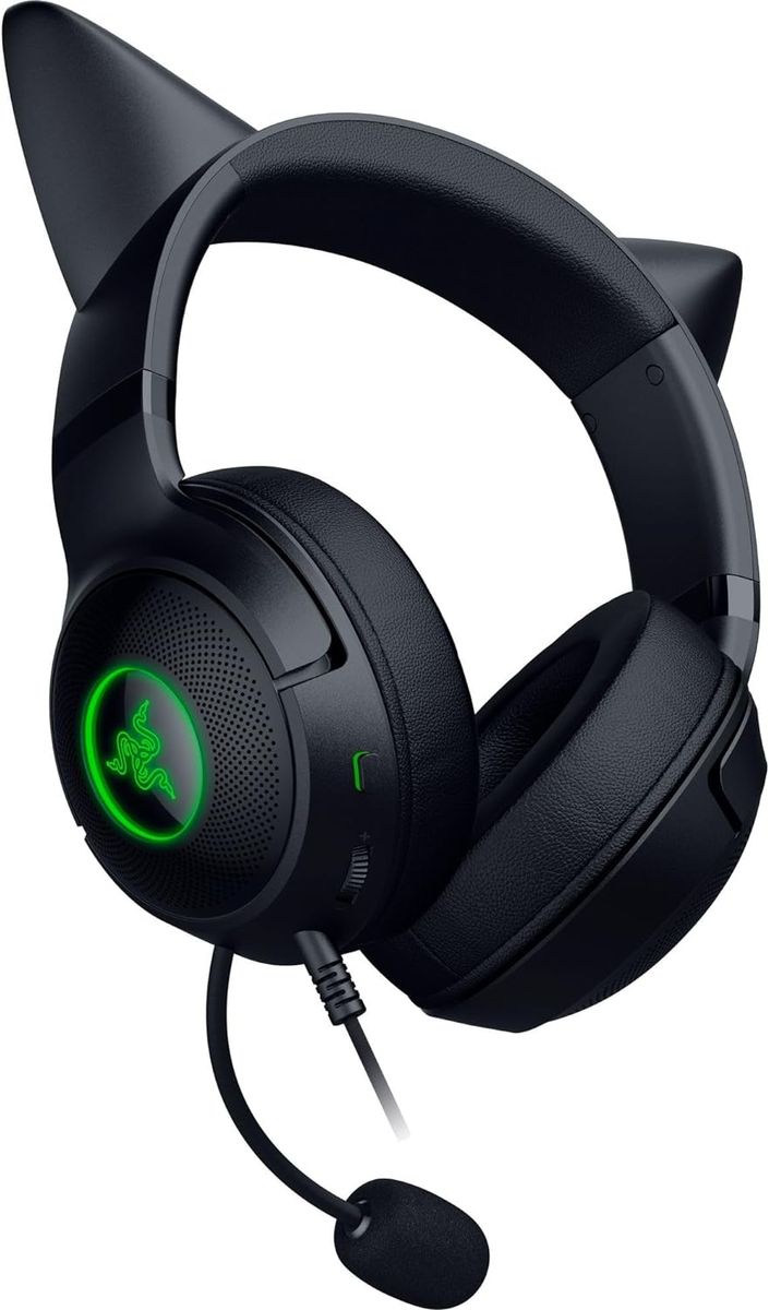 Razer Kraken Kitty V2 Gaming Headset USB Virtual 7.1 Surround-Sound for PC Black
