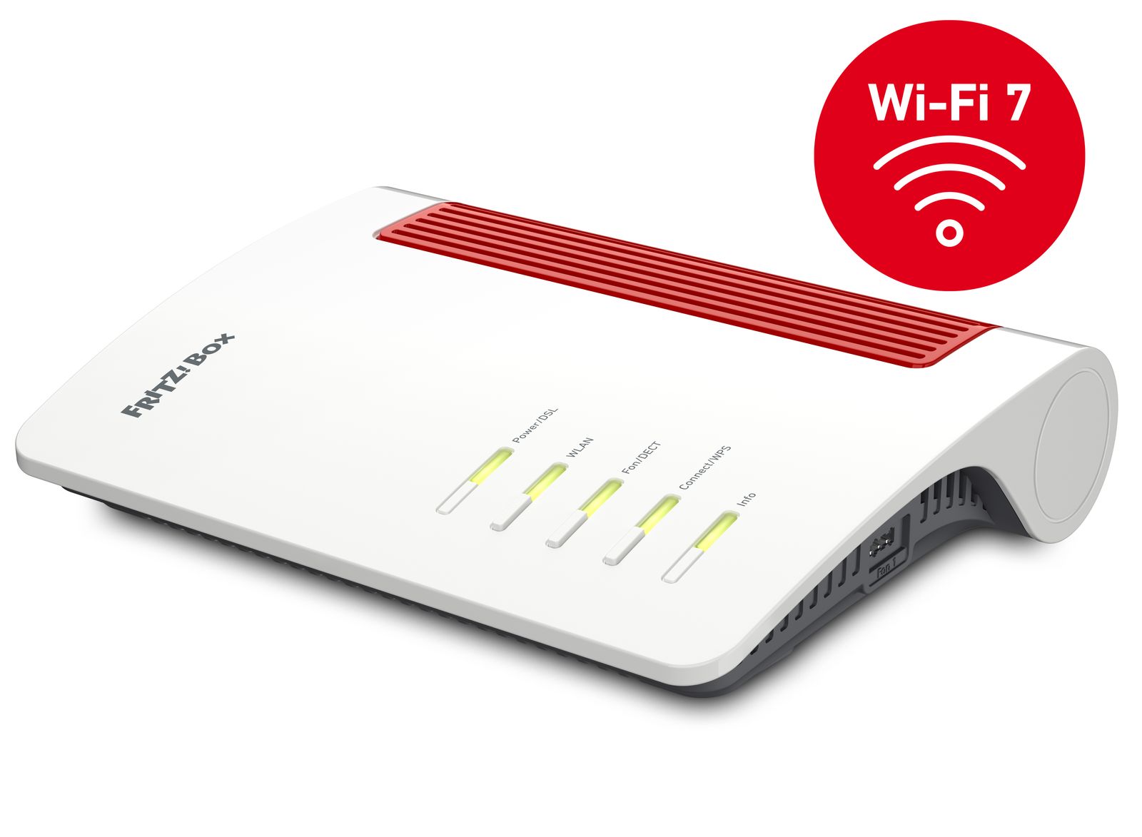 AVM FRITZ!Box 7690 International DSL-Router Wi‑Fi 7 (802.11be) Dual-Band 5760 Mbit/s, 2.5 Gigabit Ethernet WAN, DECT, USB, Weiß