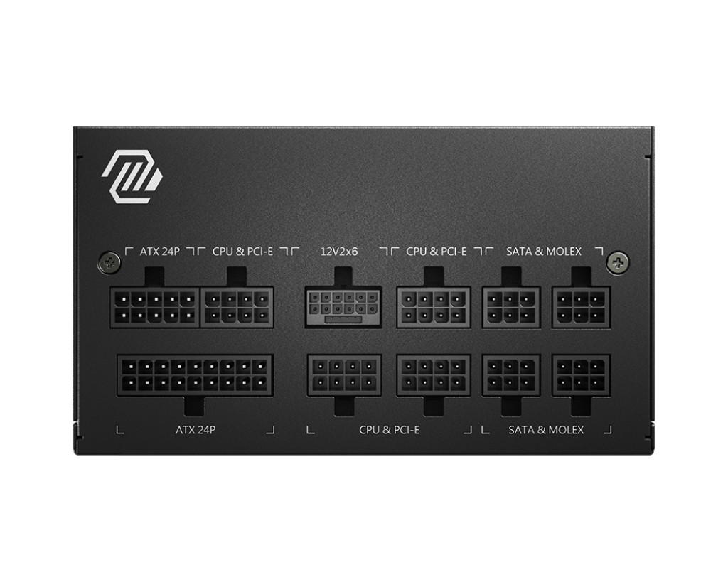 MSI MAG A750GL PCIE5 Netzteil 750 W, voll modular, 80 PLUS Gold, 20+4-pin ATX, 3x PCIe 6+2-pin, Schwarz, EU