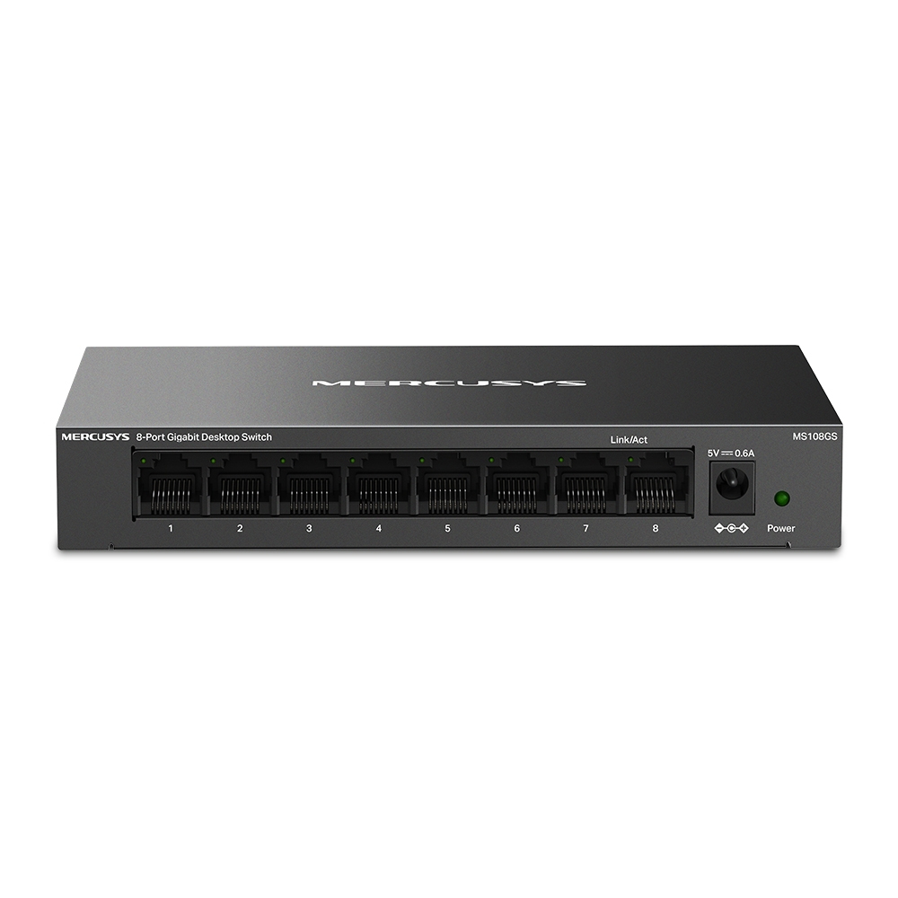Mercusys MS108GS Netzwerk-Switch Unmanaged Gigabit Ethernet (10/100/1000) Schwarz
