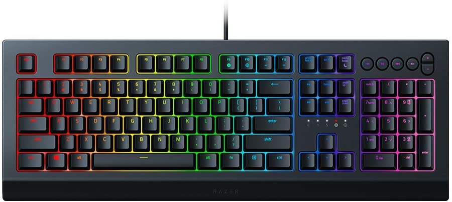 Razer Cynosa V2 Gaming Keyboard Membrane Switches Chroma RGB Media USA Layout QWERTY ISO