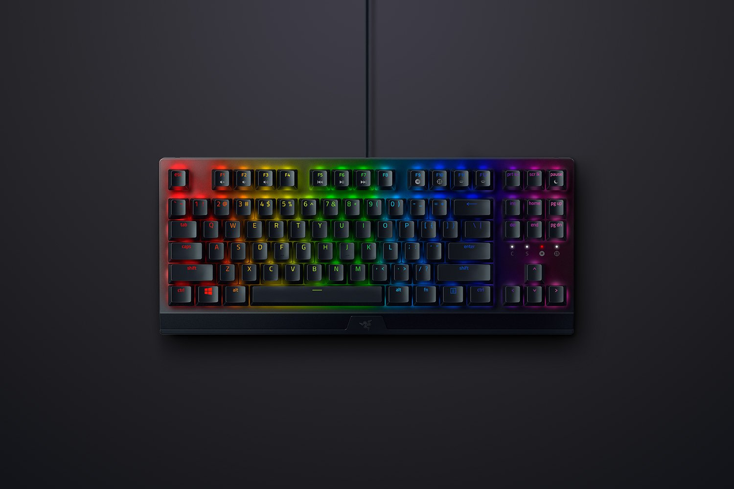 Razer BlackWidow V3 TKL Gaming Keyboard Yellow Switches Chroma RGB USA Layout QWERTY ISO