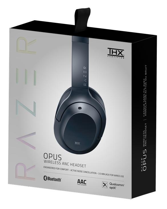 Razer Opus Mobile Headphone Over-Ear Stereo Wireless BT + 3.5mm ANC Black