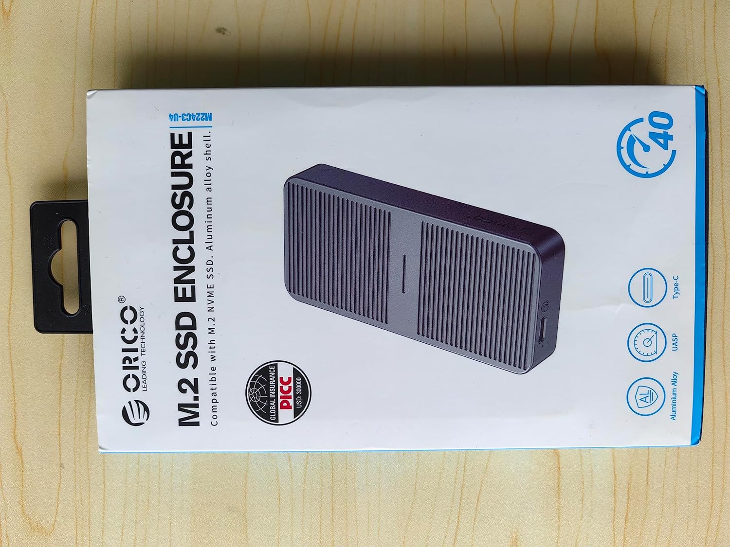 ORICO NVMe Gehäuse 40Gbps für Thunderbolt 3/4, USB 3.2/3.1/3.0/2.0, USB-C, USB4 M.2 NVMe-Gehäuse für PCIe 2280 M-Key (B+M Key) SSD, Aluminium M2 SSD Adapter bis zu 2700 MB/s- M224GY 40Gbps Grau ORICO NVMe Gehäuse 40Gbps für Thunderbolt 3/4, USB 3.2/3.1/3.0/2.0, USB-C, USB4 M.2 NVMe-Gehäuse für PCIe 2280 M-Key (B+M Key) SSD, Aluminium M2 SSD Adapter bis zu 2700 MB/s- M224GY 40Gbps Grau