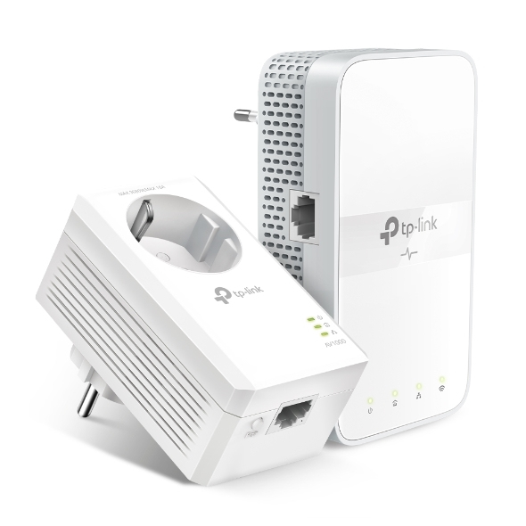 TP-Link AC1200 AV1000 Gigabit WLAN Powerline Adapter Kit mit Steckdose