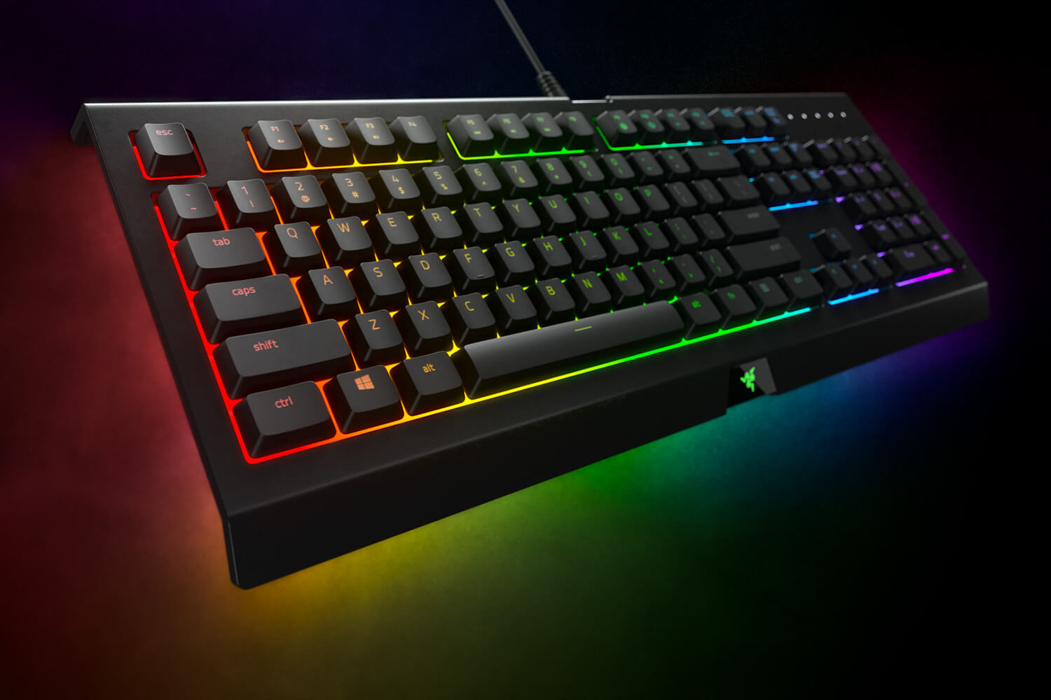 Razer Cynosa Chroma Pro Gaming Keyboard Membrane RGB Underglow USA Layout QWERTY ISO