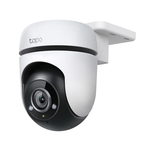 TP-Link Tapo TC40 Dome IP-Sicherheitskamera Innen & Außen, 2 MP FullHD 1080p, 360° PTZ, Nachtsicht 30 m, IP65, MicroSD, v2.0, EU