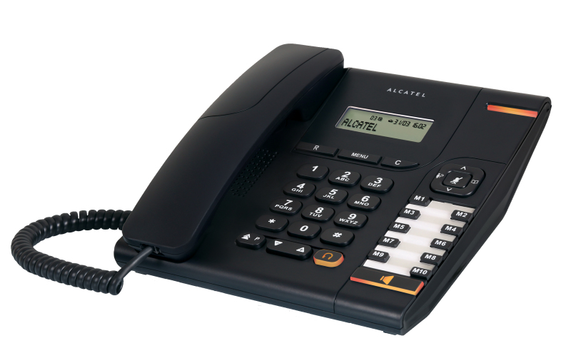 Alcatel Temporis 580 Analoges/DECT-Telefon Schwarz Anrufer-Identifikation