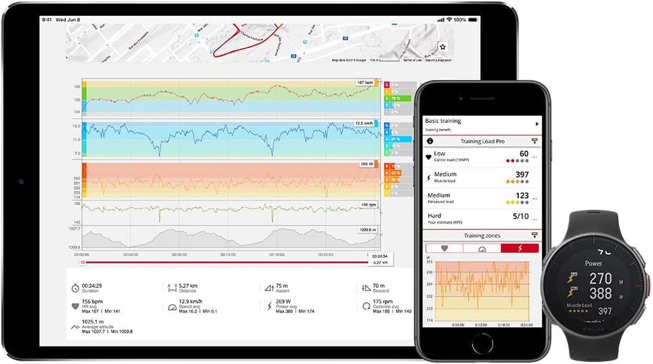 Polar Vantage V – Premium-Multisportuhr mit GPS, optischer Pulsmessung und extrem langer Akkulaufzeit – Multisport und Triathlontraining – Herzfrequenz-Messgerät, wasserdicht Vantage V M/L Schwarz