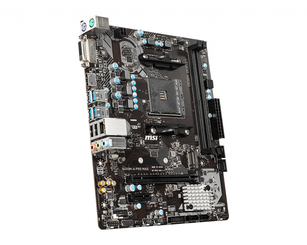 MSI B450M-A PRO MAX AMD AM4 DDR4 m.2 USB 3.2 Gen 2 HDMI M-ATX Motherboard