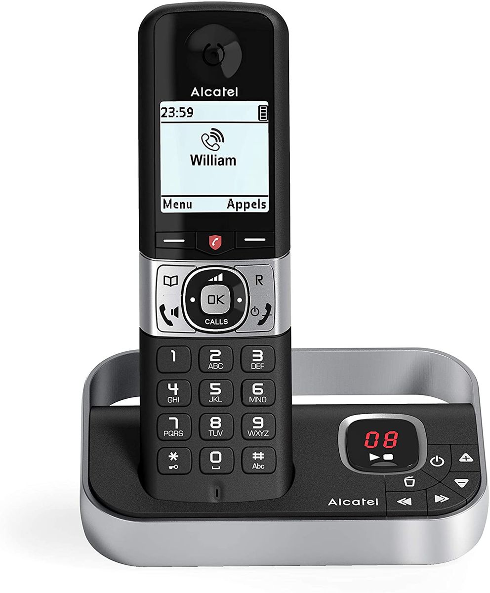 Alcatel F890 Voice Trio Cordless Telephone Answering Machine Call Block