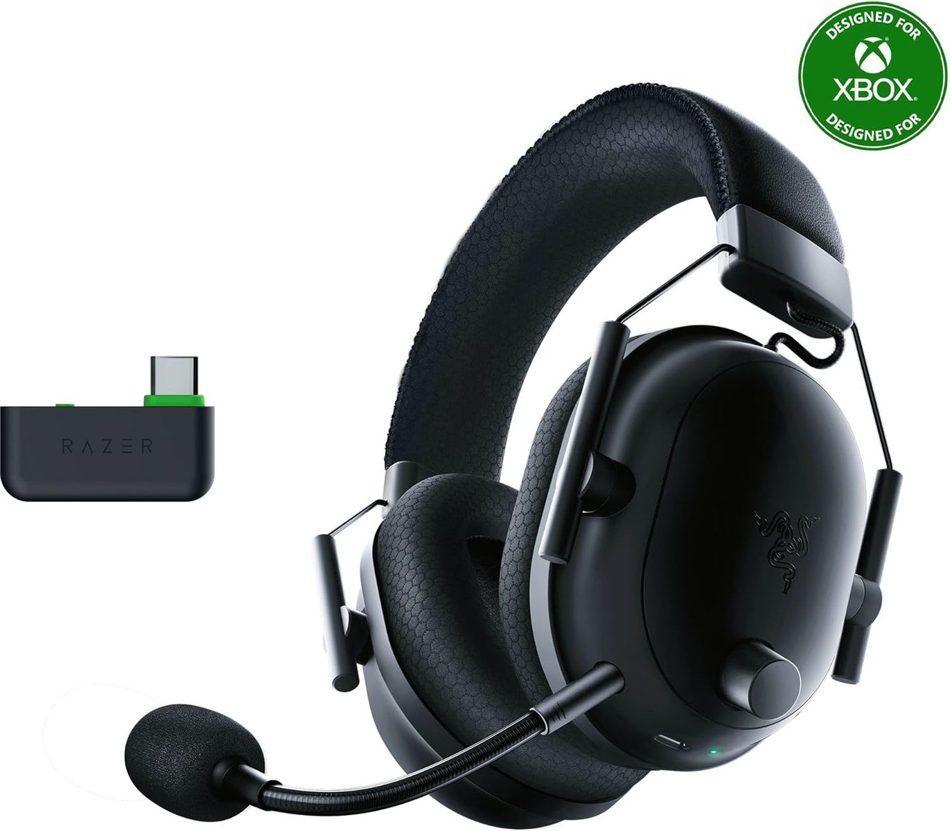 Razer Blackshark V2 Pro (Xbox) - Kabelloses Konsolen E-Sport Headset für Xbox S|X & One (Triforce 50mm Treiber, HyperSpeed Wireless 2,4 GHz, abnehmbares HyperClear Mikrofon) Schwarz